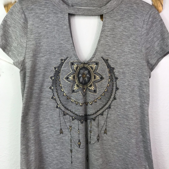 Self E Celestial Cut Out Short Sleeve Top - Picture 2 of 4